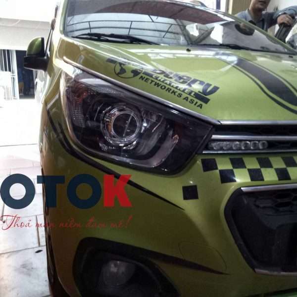 tăng sáng đèn xe spark
