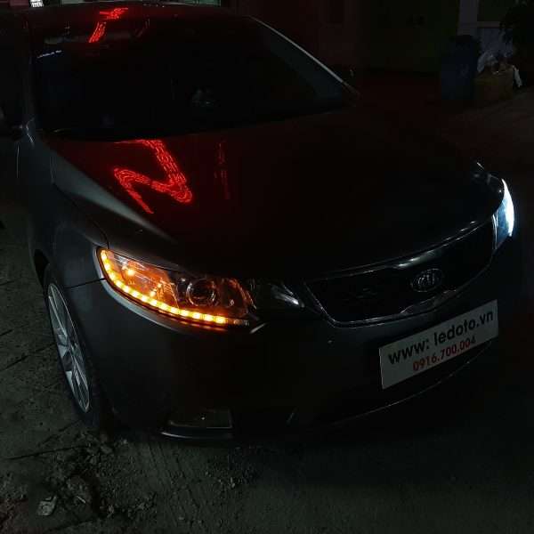 độ đèn xe kia forte