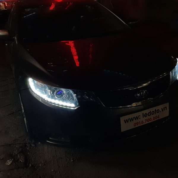 độ đèn xe kia forte