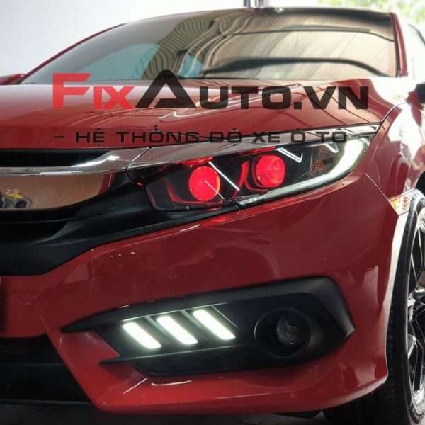 Độ đèn xe Civic