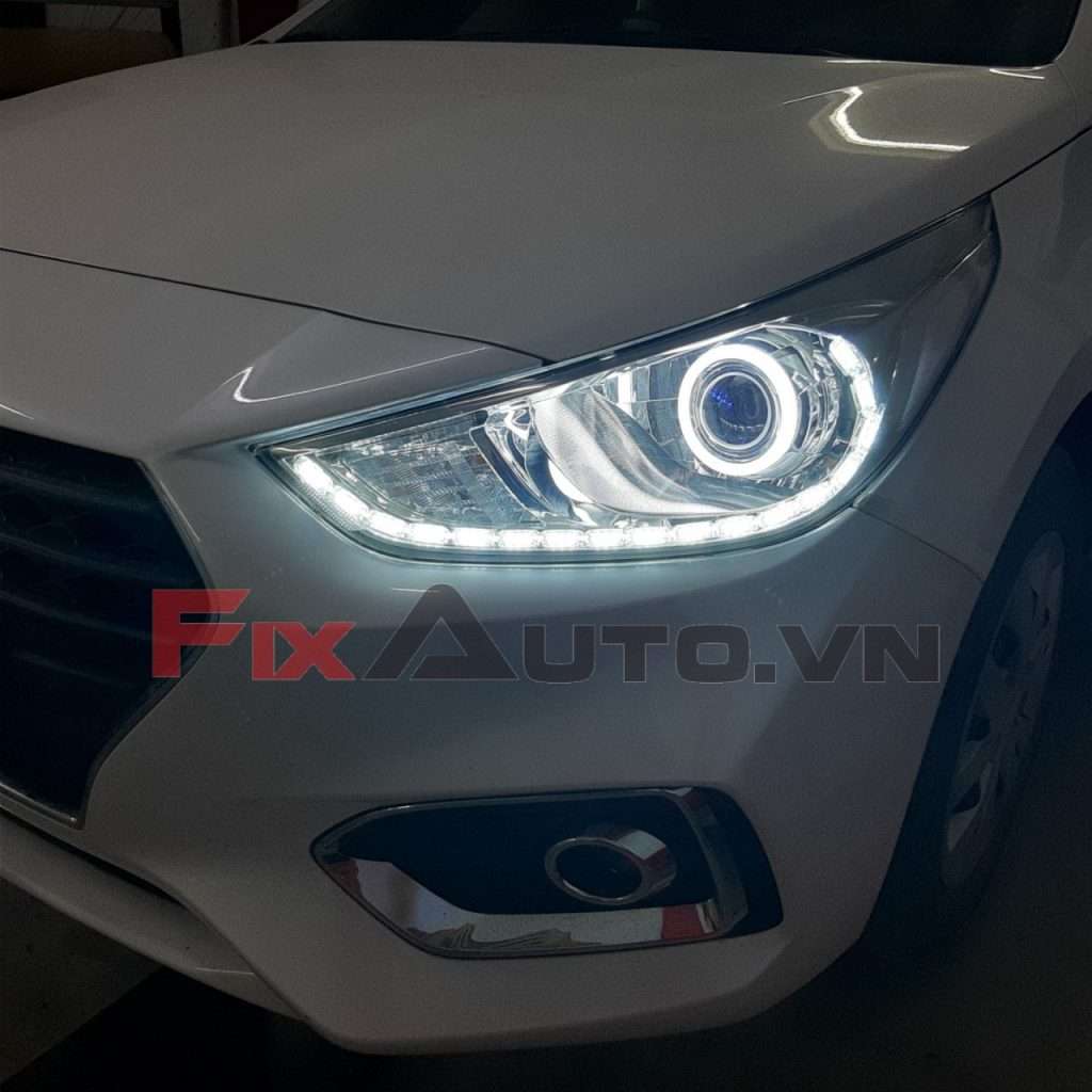 Độ đèn xe Hyundai Accent