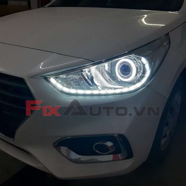 Độ đèn xe Hyundai Accent